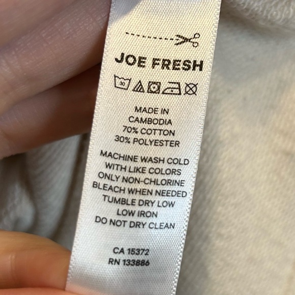 Joe Fresh Cotton Shacket Button Up Shirt Jacket Cream Lightweight - Picture 4 of 6